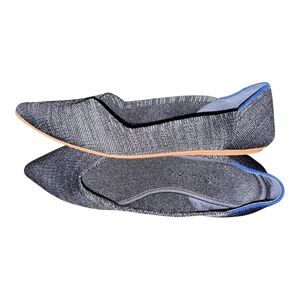 Rothy’s Heathered Black The Point Flats 7.5